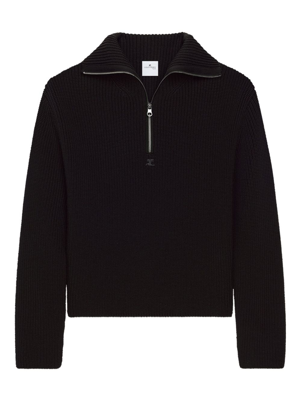 Courreges Pre Women's Zipped Wool Sweater