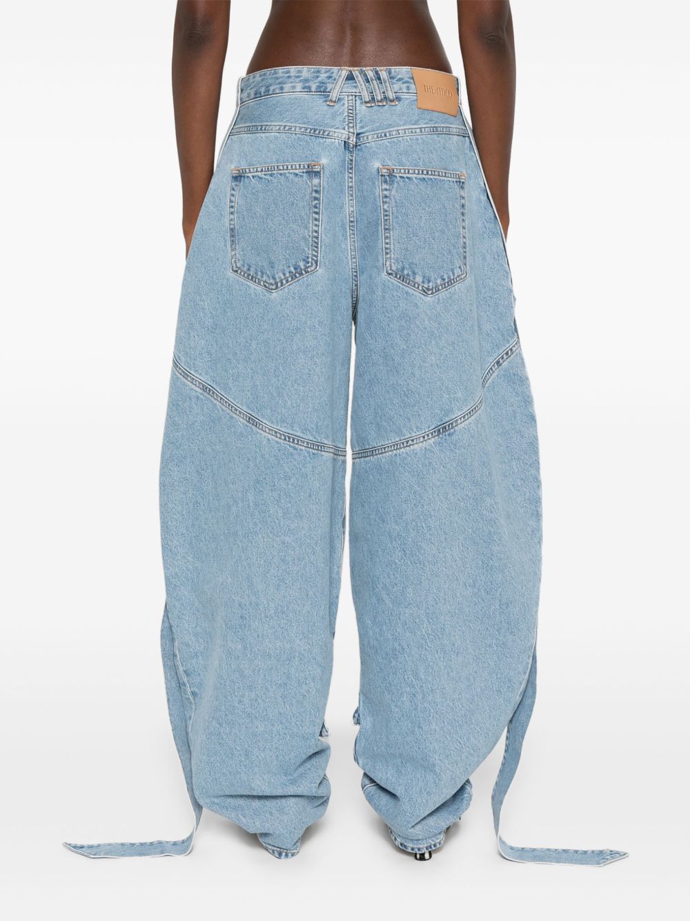 The Attico Women's Wide-Leg Denim Jeans
