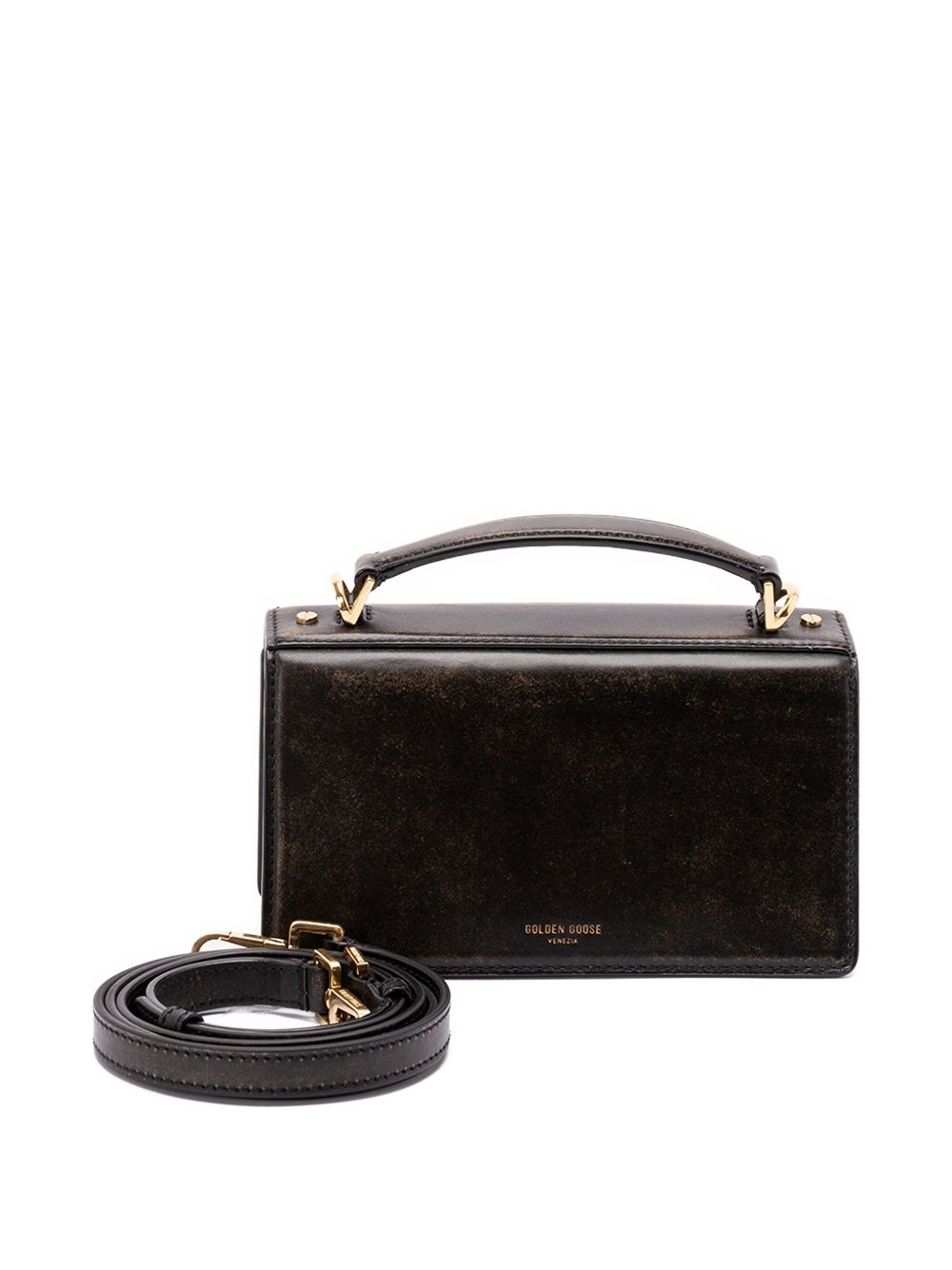 Golden Goose Women's Venezia Bag In Boarded Leather With Gold Details