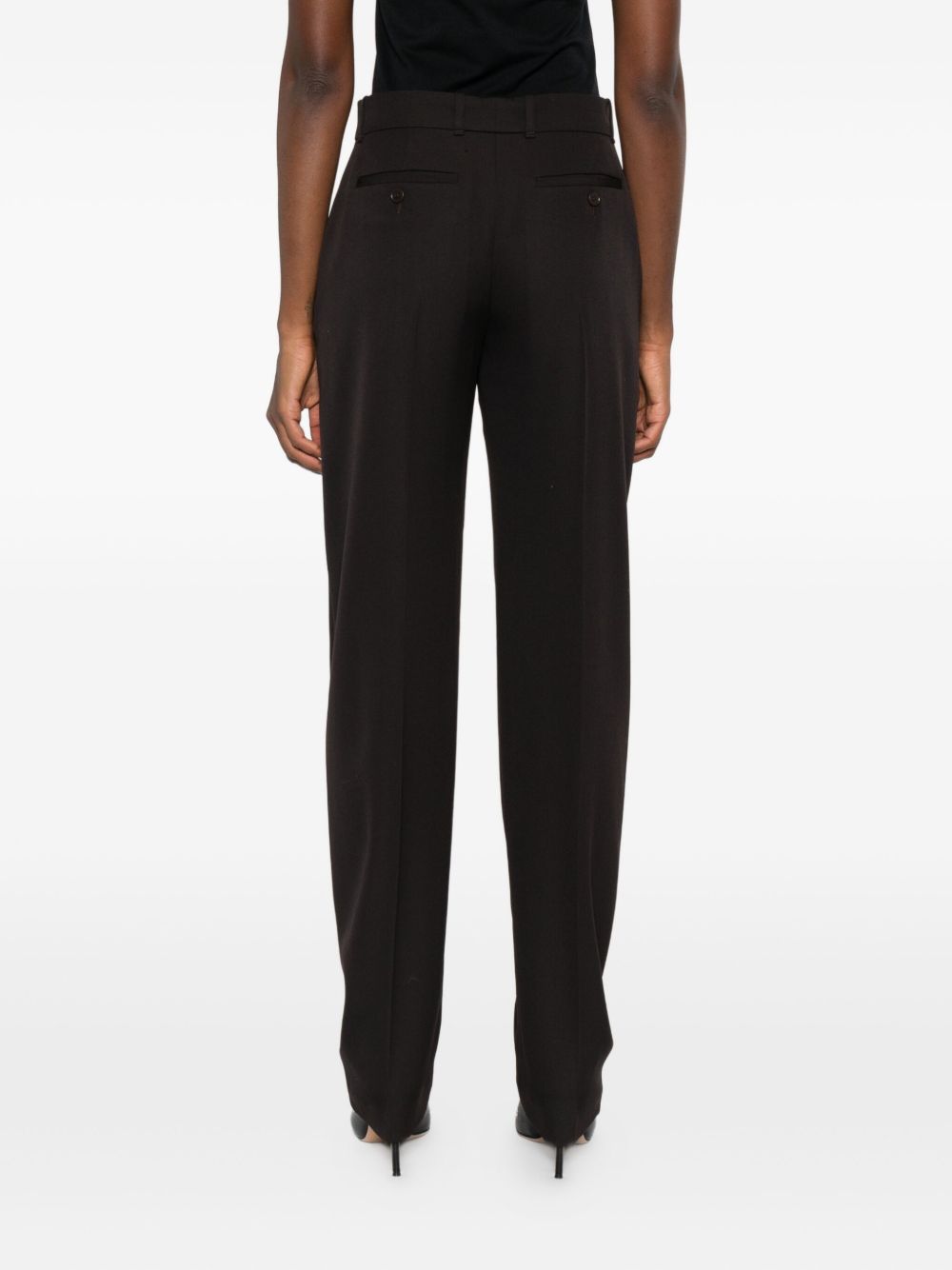 Alexander Mcqueen Women's Pressed-Crease Tailored Trousers