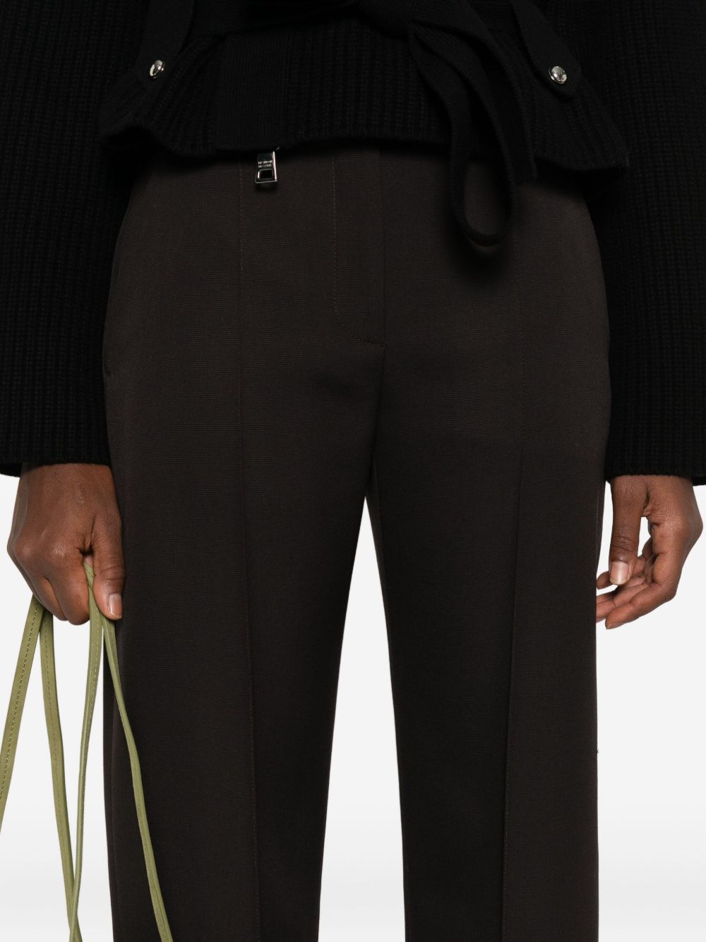 Alexander Mcqueen Women's Pressed-Crease Tailored Trousers