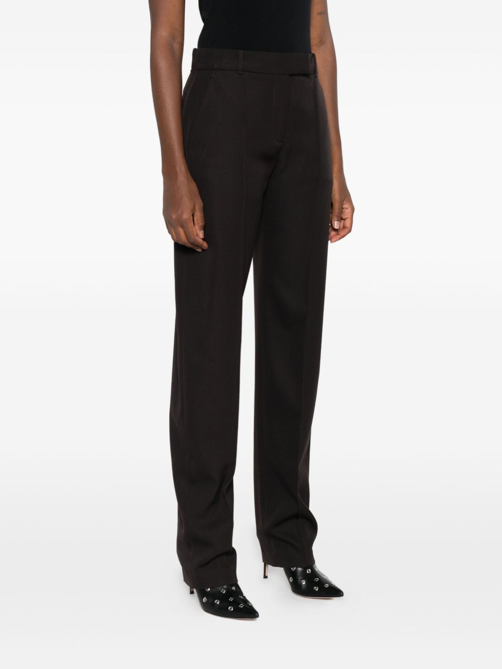 Alexander Mcqueen Women's Pressed-Crease Tailored Trousers