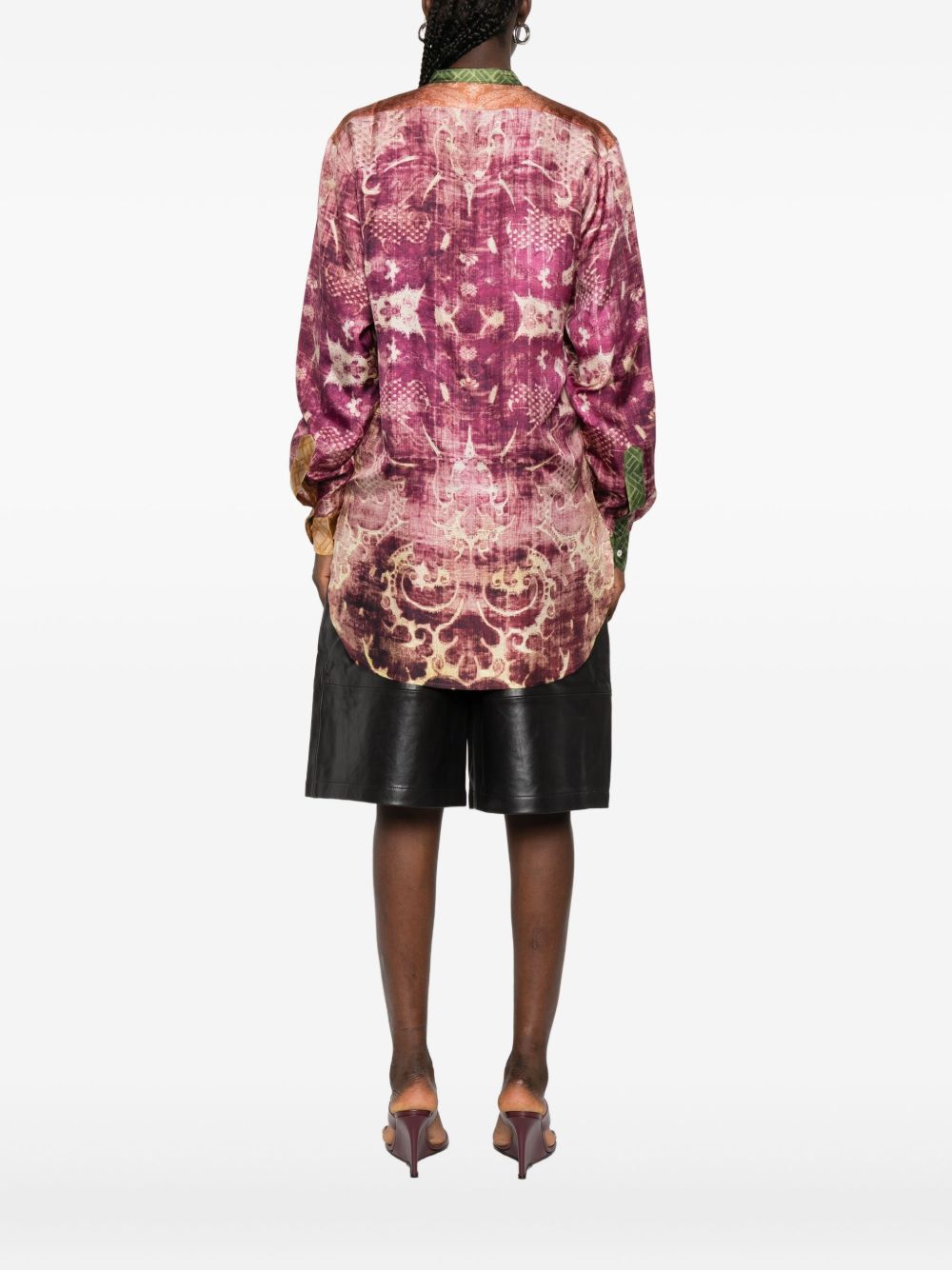 Pierre Louis Mascia Women's Printed Silk Shirt