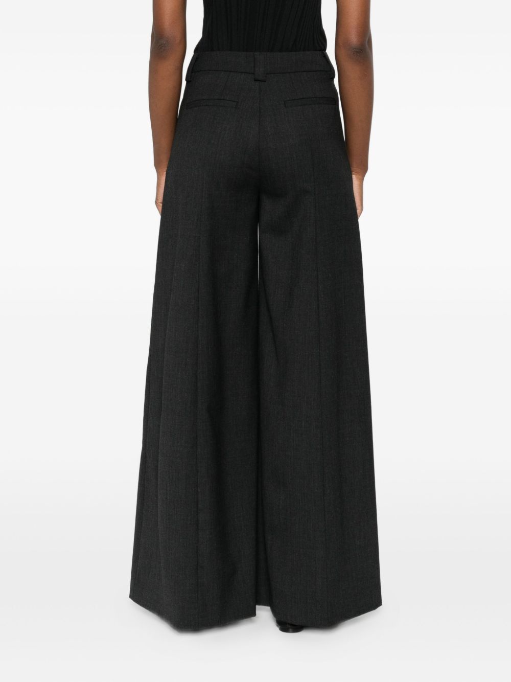 Thelatest Alma Wool Blend Wide-Leg Trousers