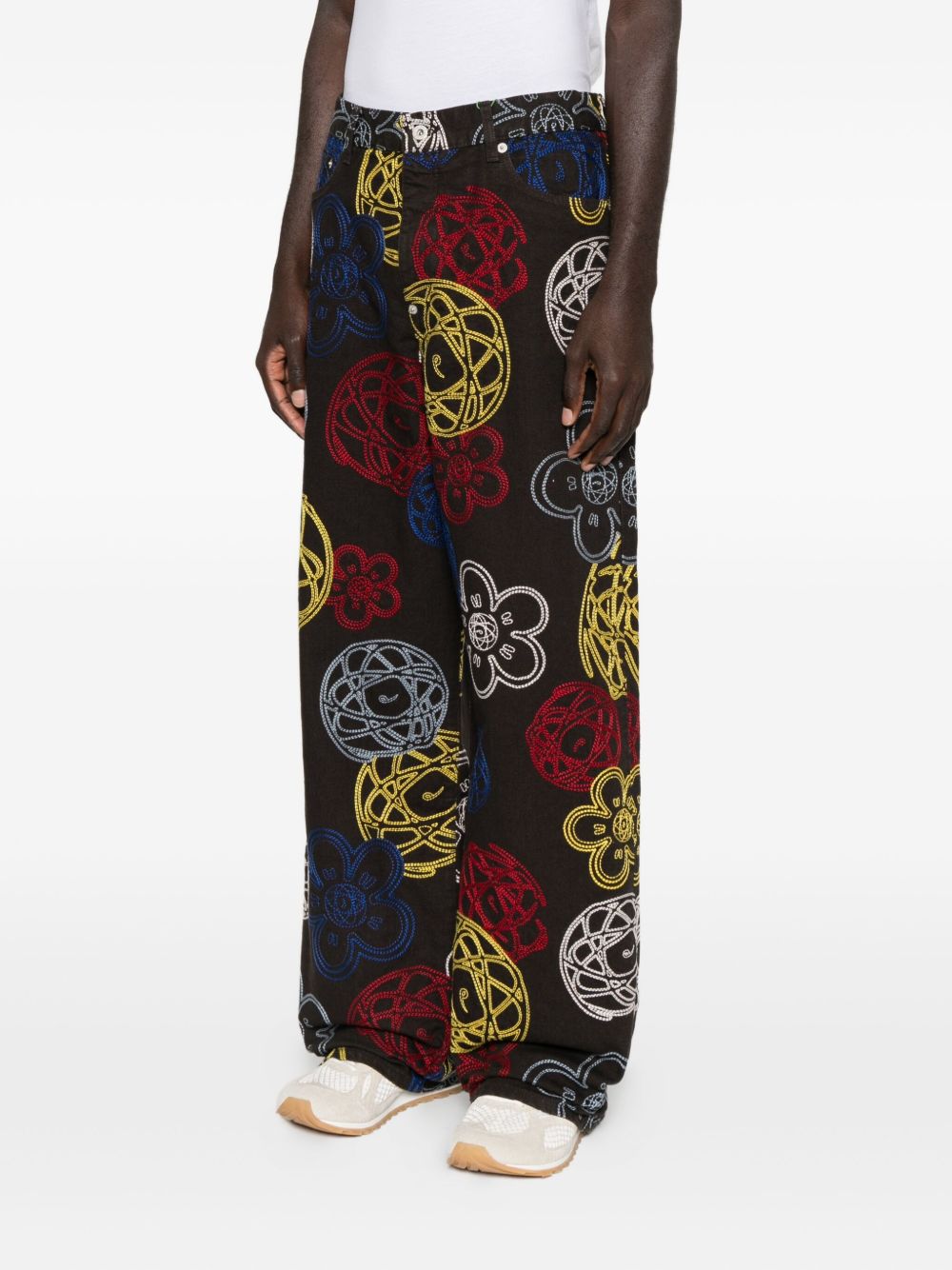 Kenzo Futura Men's Embroidered Cotton Trousers