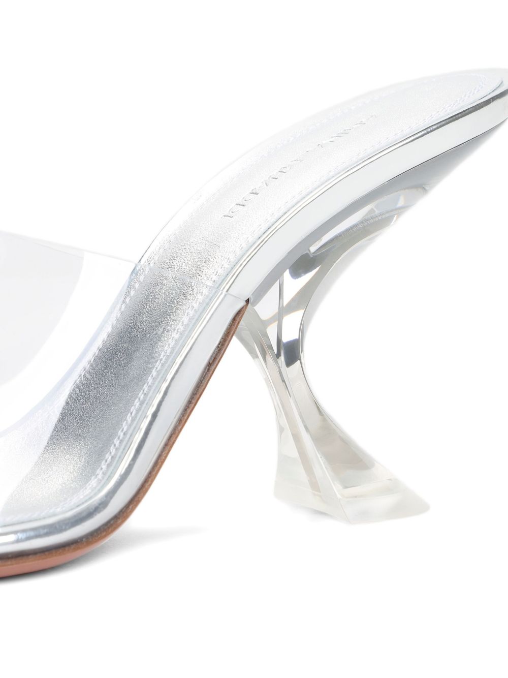 Amina Muaddi Women's Taylor Glass Slipper 90 Transparent Pvc