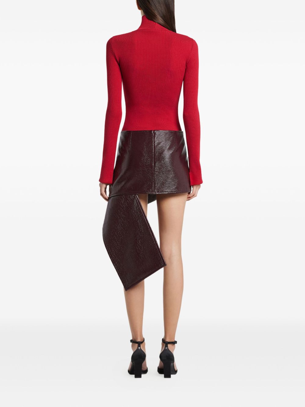 Courreges Women's Vinyl Mini Skirt