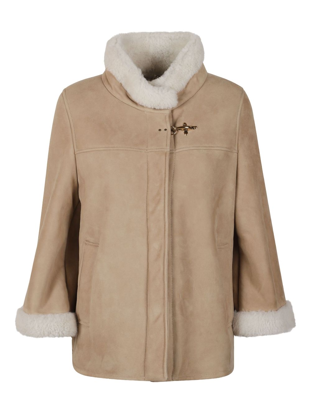 Fay Women's Leather Shealing Cape
