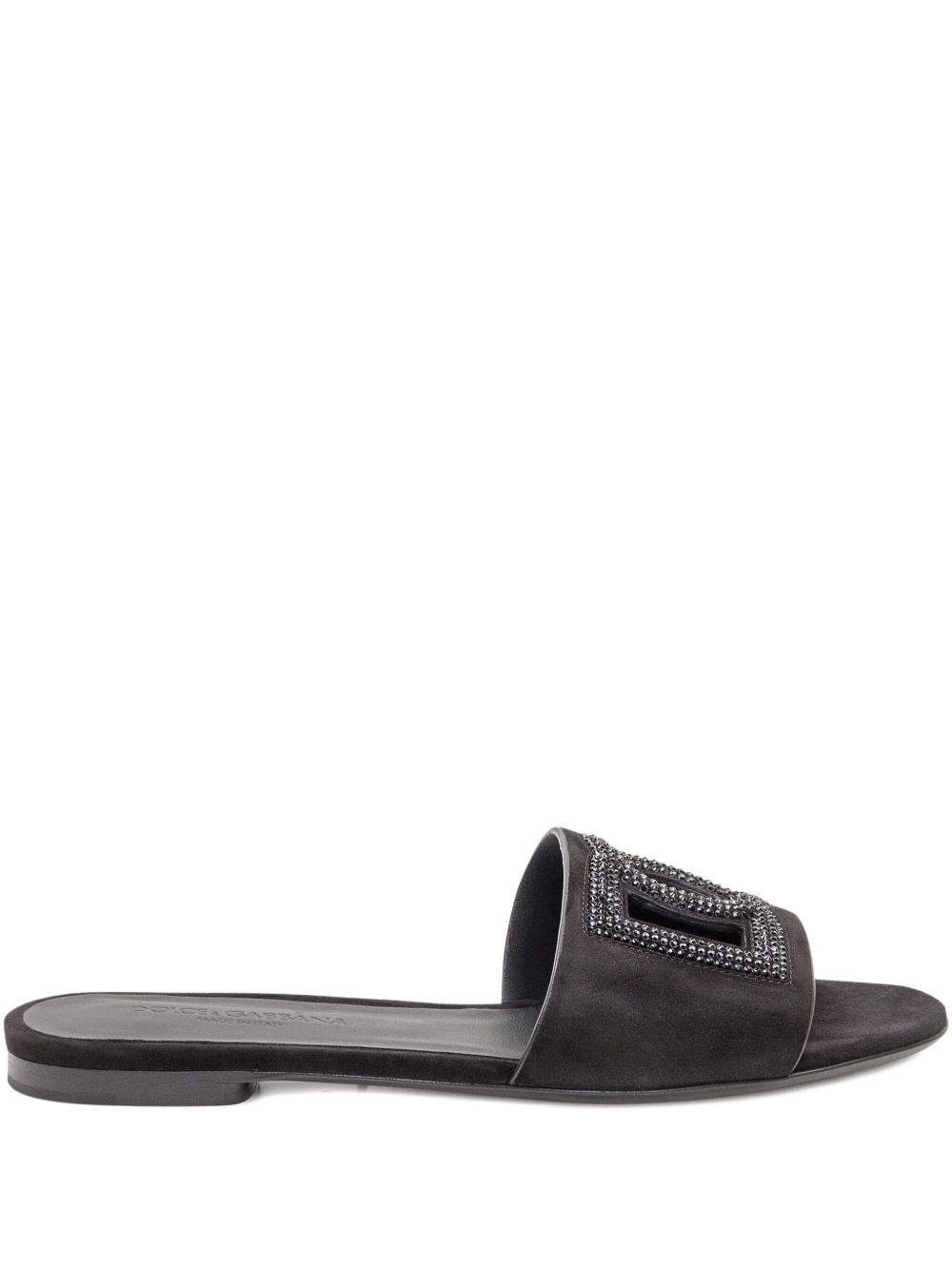 Dolce & Gabbana Women's Suede And Thermo-Rhinestone Slipper