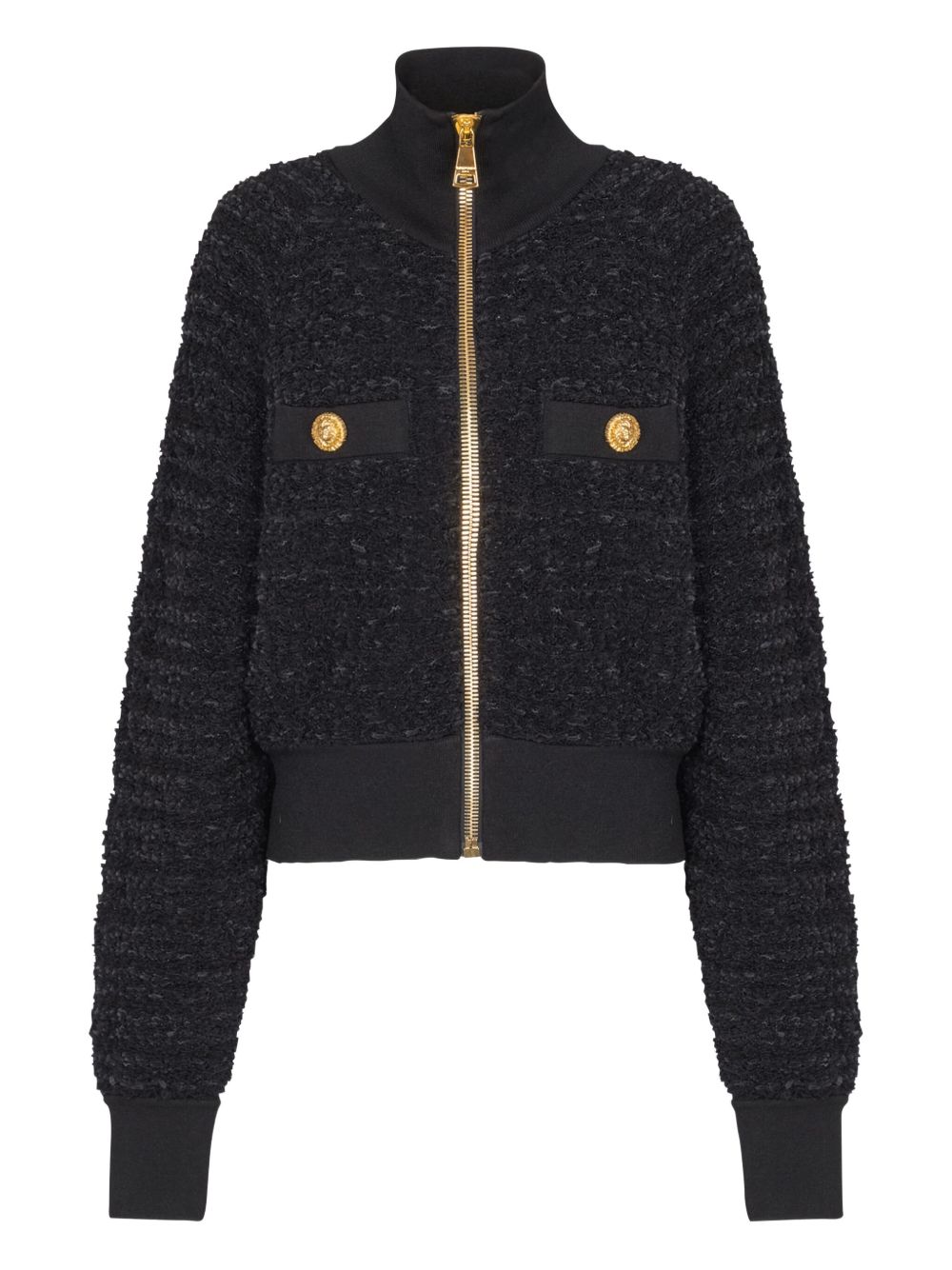 Balmain Women's Tweed Bomber Jacket