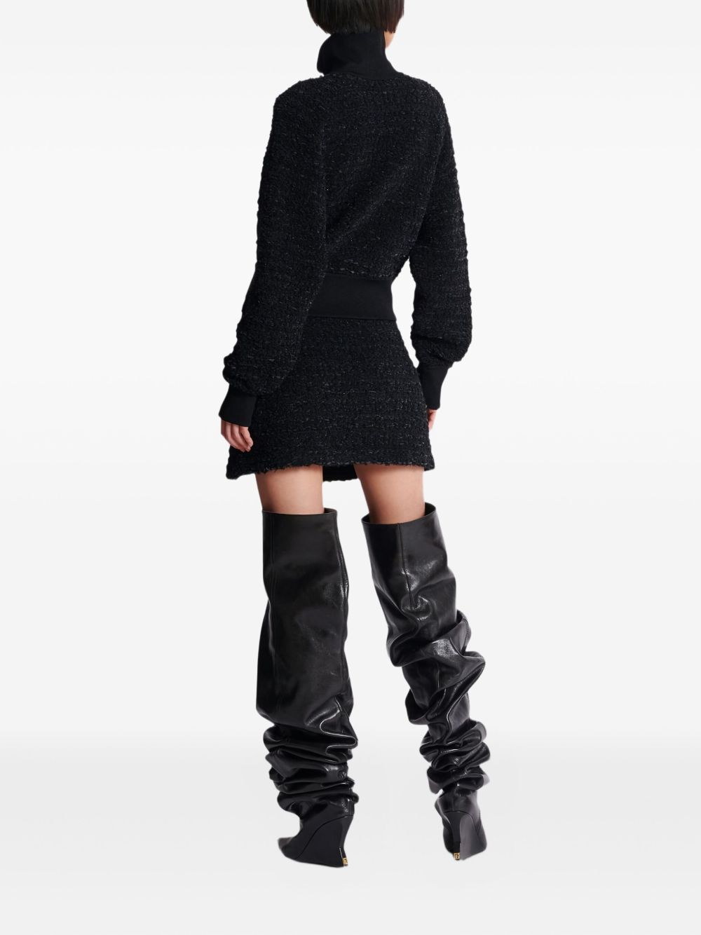 Balmain Women's Tweed Bomber Jacket