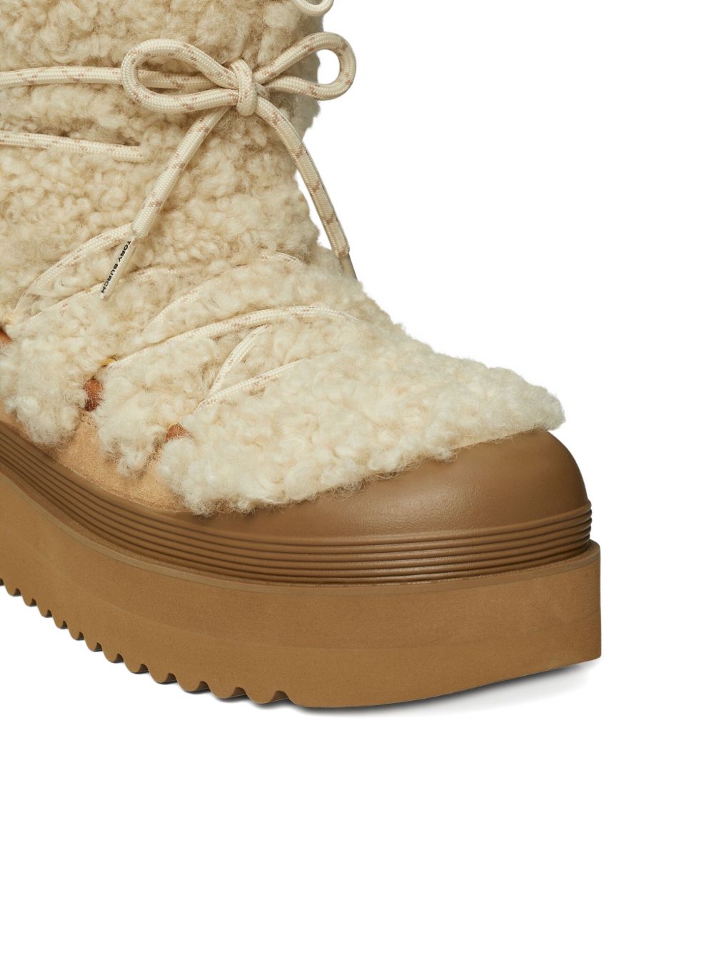 Tory Burch Women's Mellow Shearling Platform Boots.