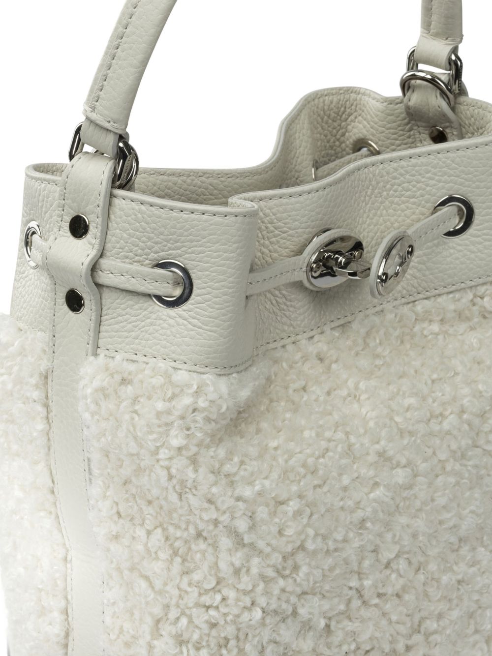 Zanellato Women's Monda'® Small Bag In White Merinos Fabric