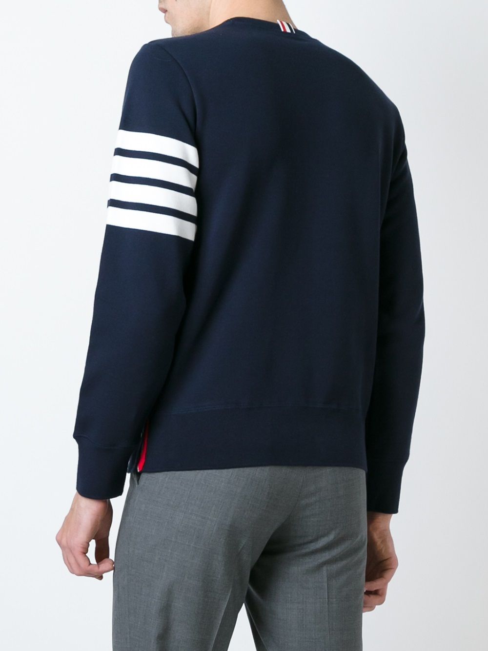 Thom Browne Men's Relaxed Fit Crafted In Japan Cotton Crewneck Sweatshirt