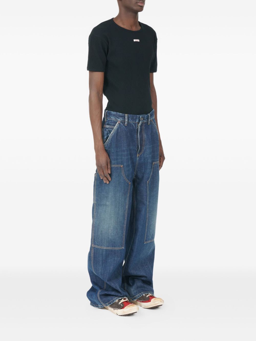 Maison Margiela Men's Wide-Leg Denim Jeans