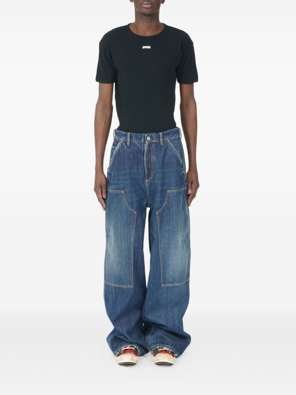 Maison Margiela Men's Wide-Leg Denim Jeans
