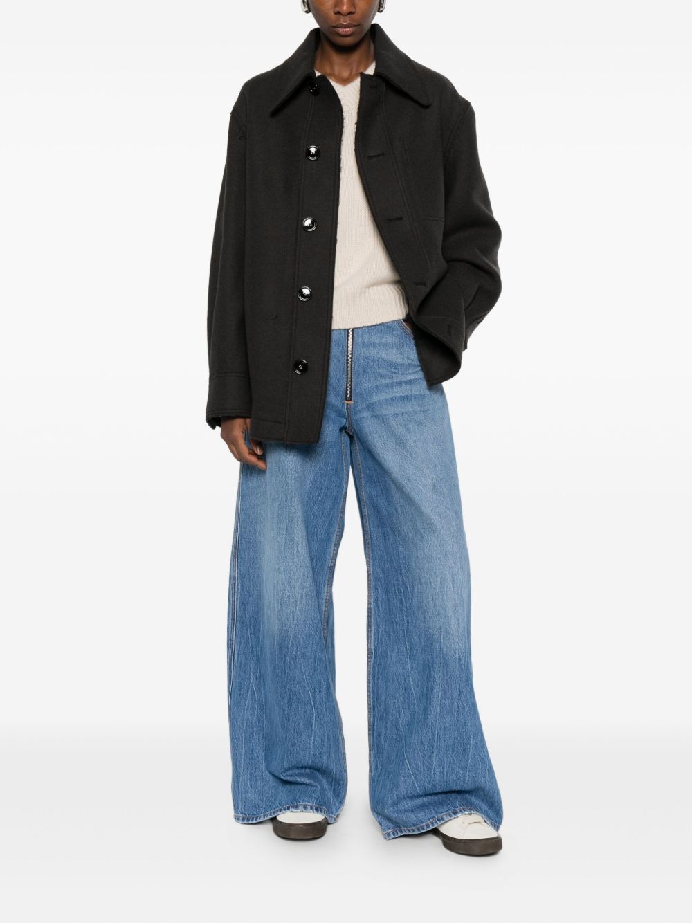 Ami Paris Women's Wool Shirt Jacket
