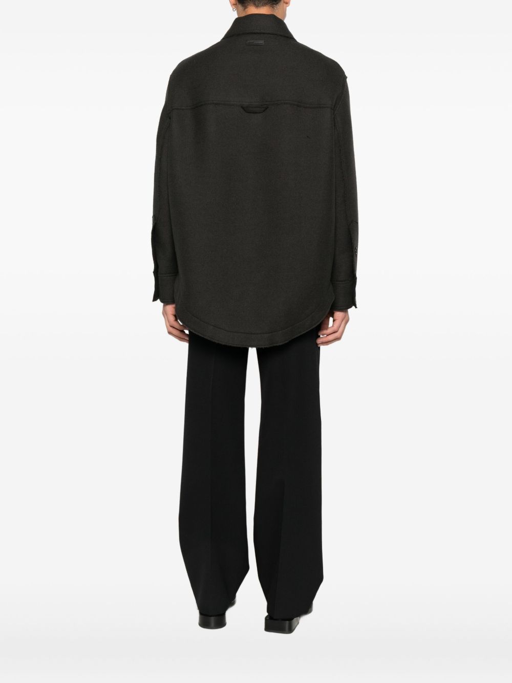 Ami Paris Women's Wool Shirt Jacket