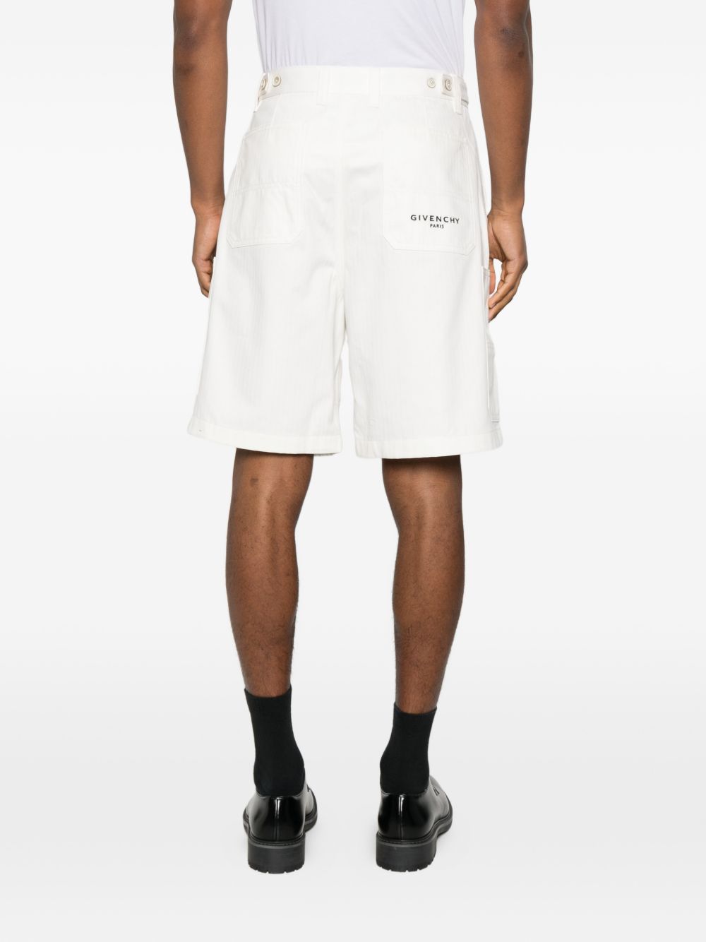 Givenchy Men's Denim Cargo Shorts