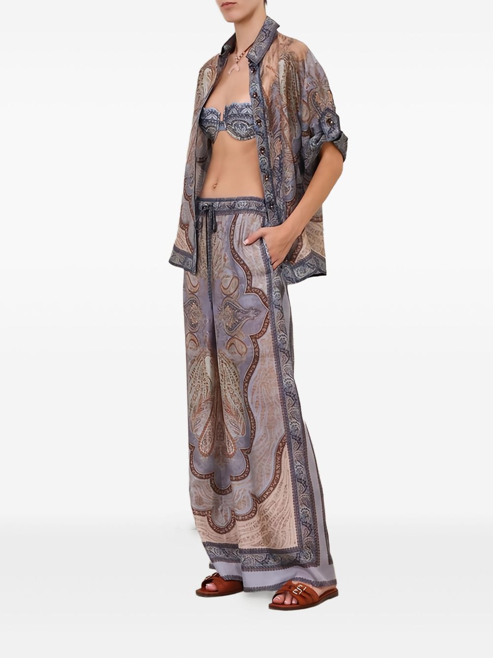 Zimmermann Women's Wanderlust Silk Trousers