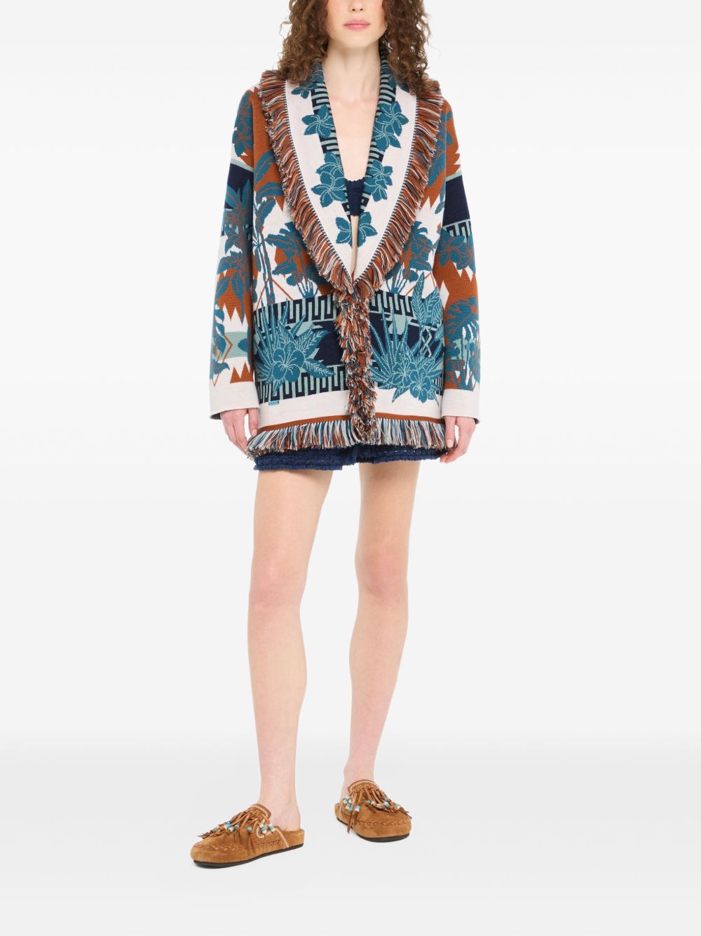 Alanui Women's Island Soul Wool Cardigan