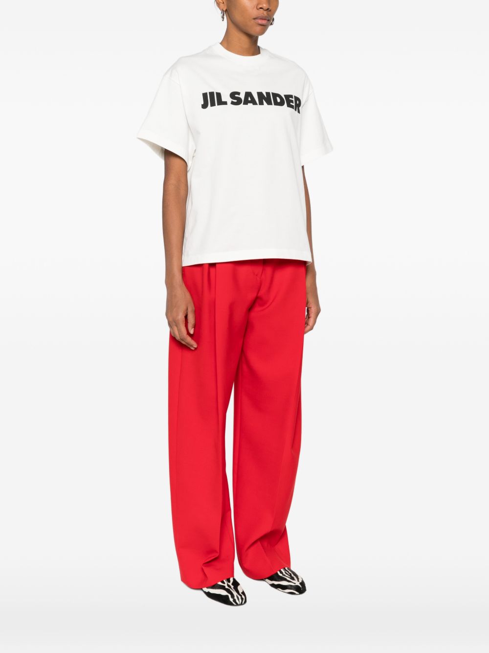 Jil Sander Women's Logo Cotton T-Shirt
