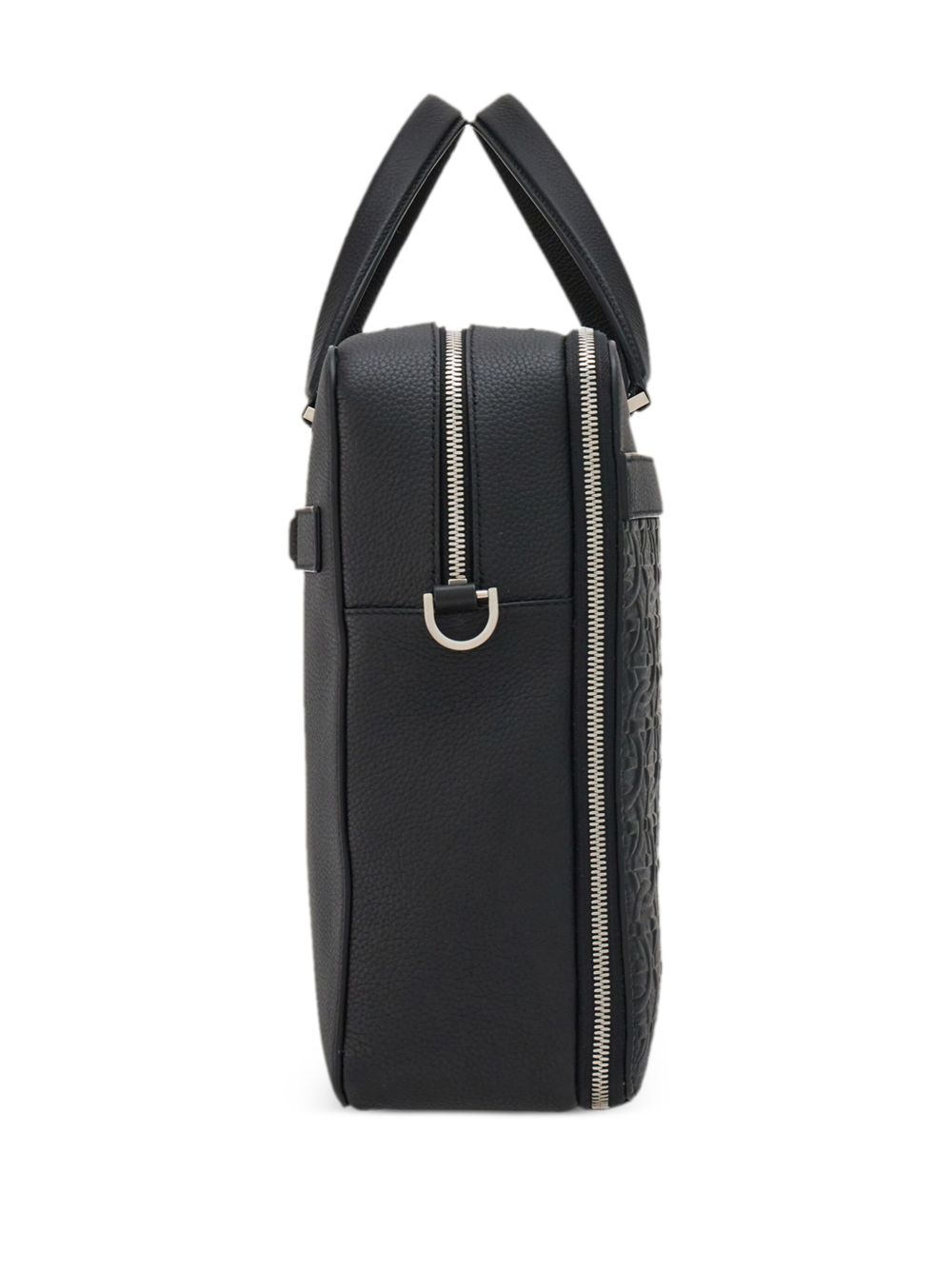 Ferragamo Men's Embossed Gancini Briefcase