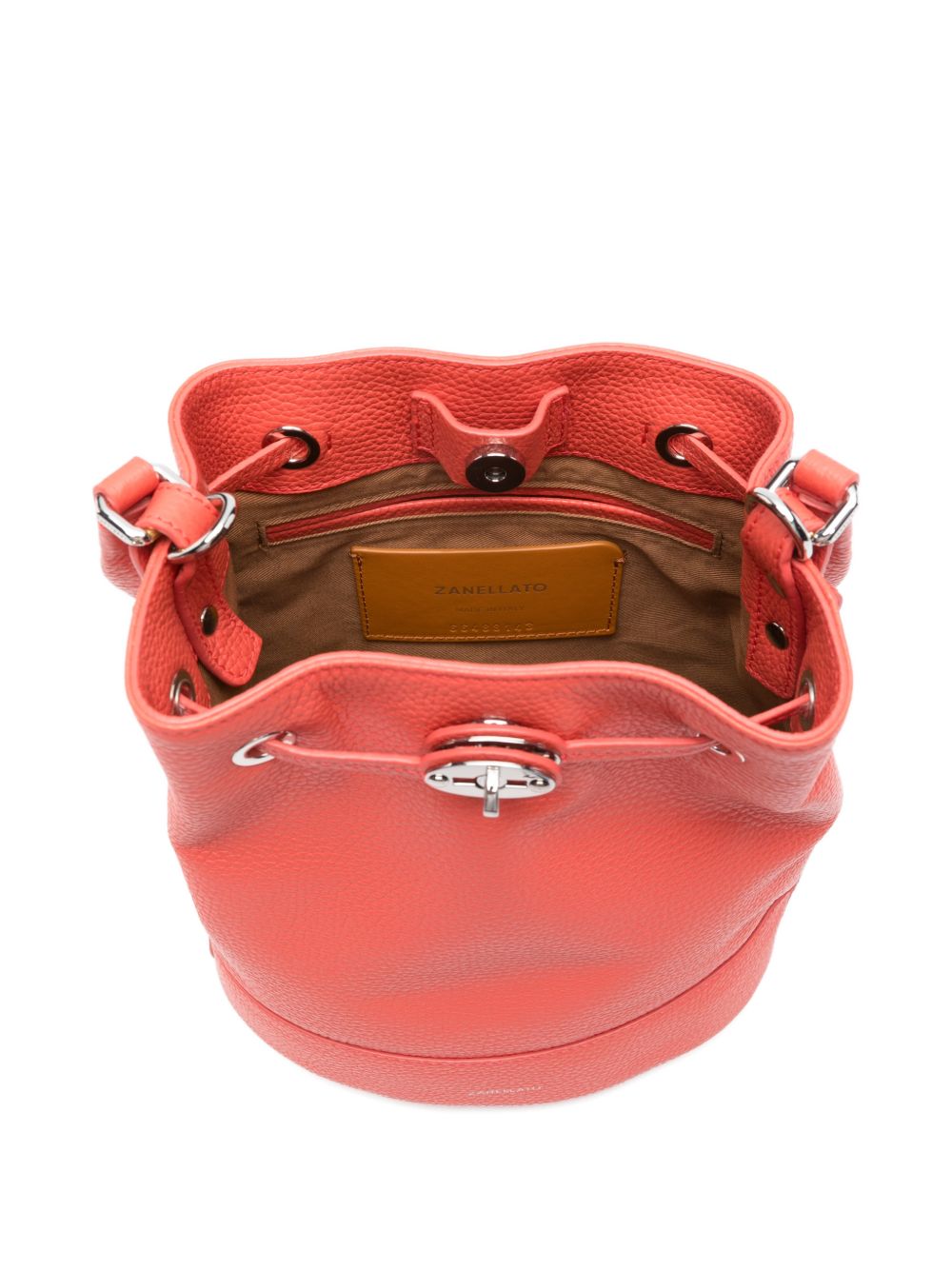 Zanellato Women's Monda'® Small Bag In Hammered Red Reggiana Leather