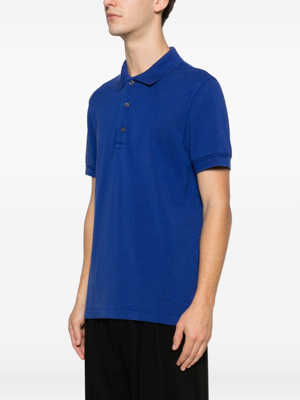 Tom Ford Men's Cotton Blend Polo Shirt