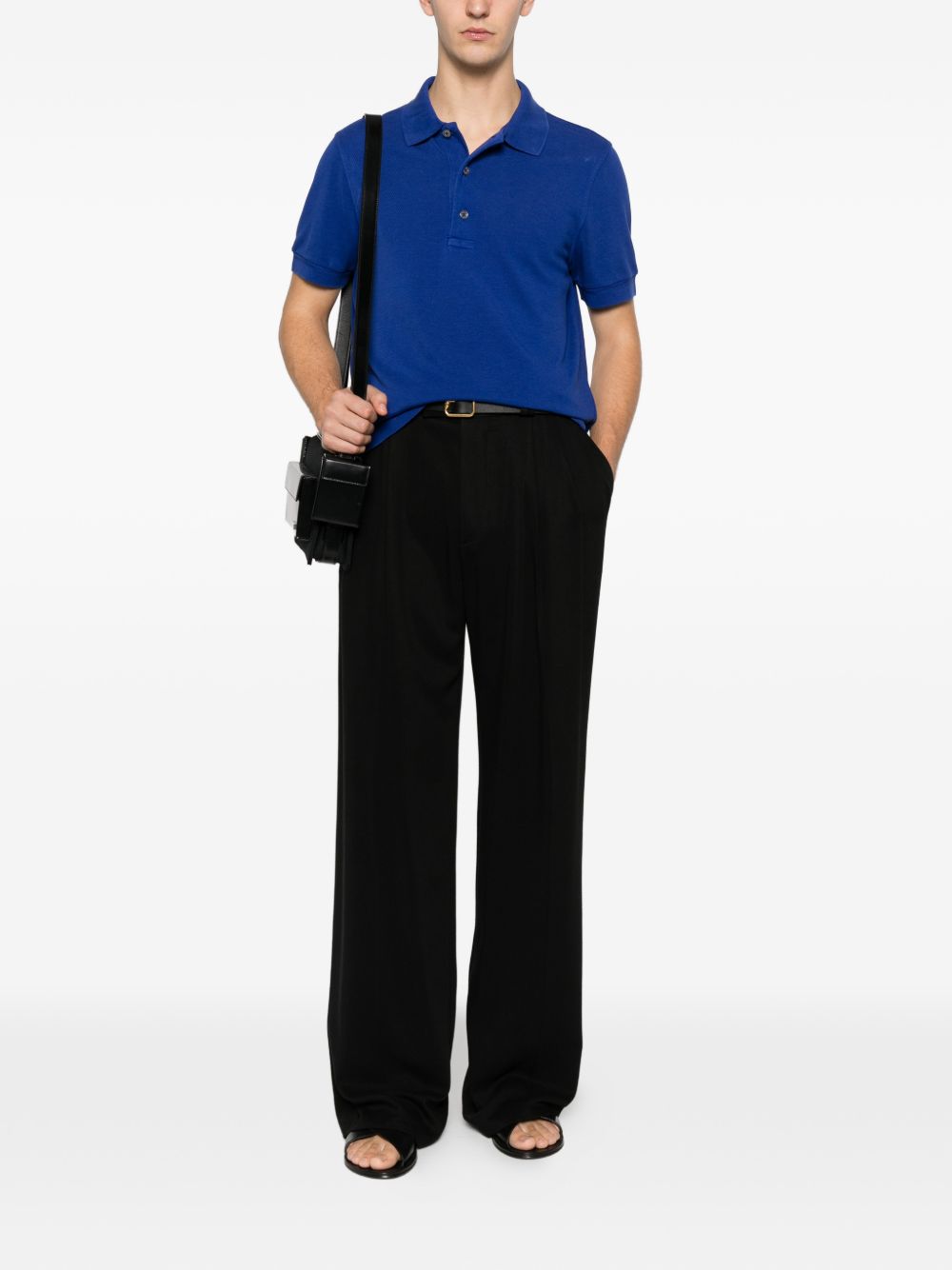 Tom Ford Men's Cotton Blend Polo Shirt