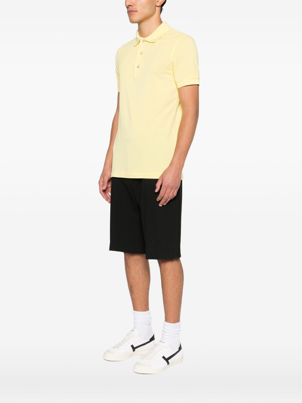 Tom Ford Men's Cotton Blend Polo Shirt