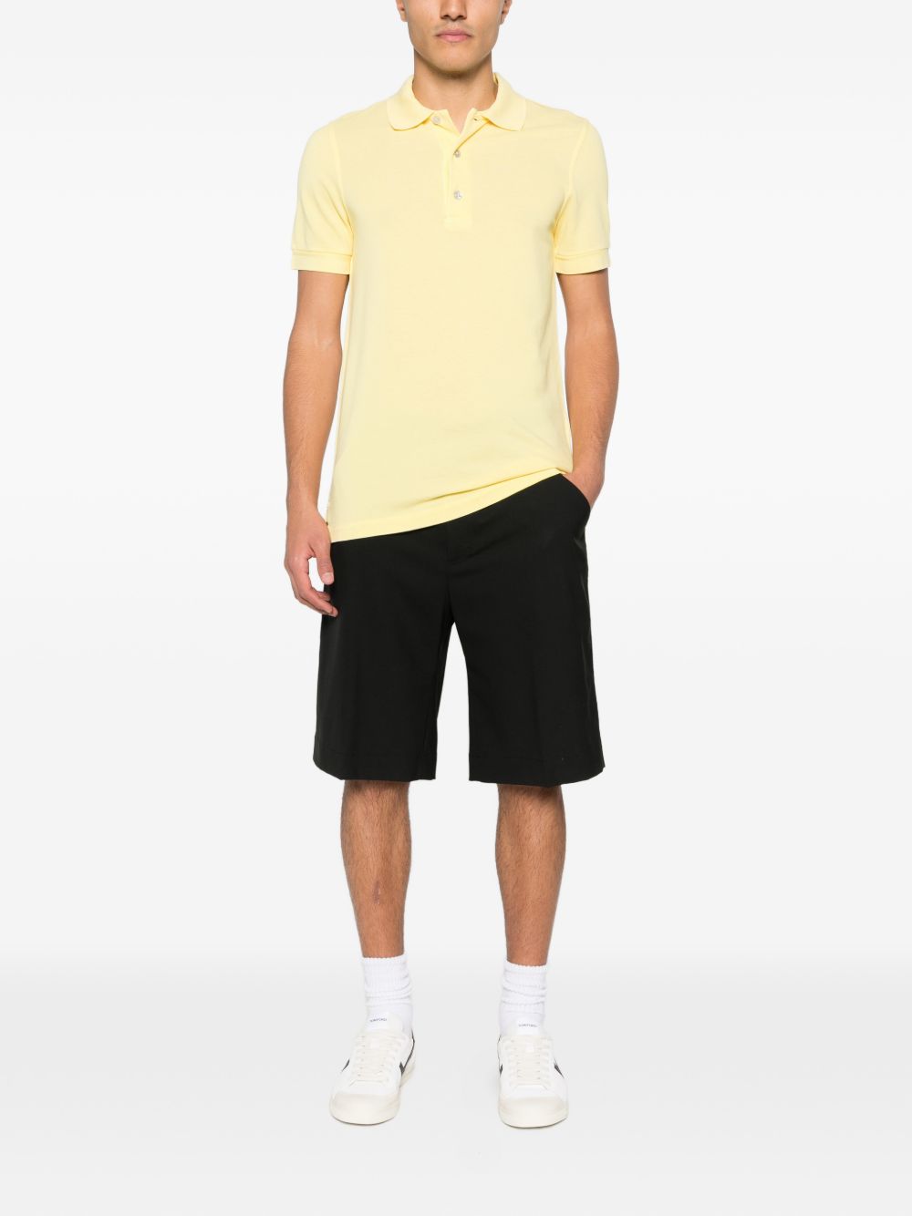 Tom Ford Men's Cotton Blend Polo Shirt
