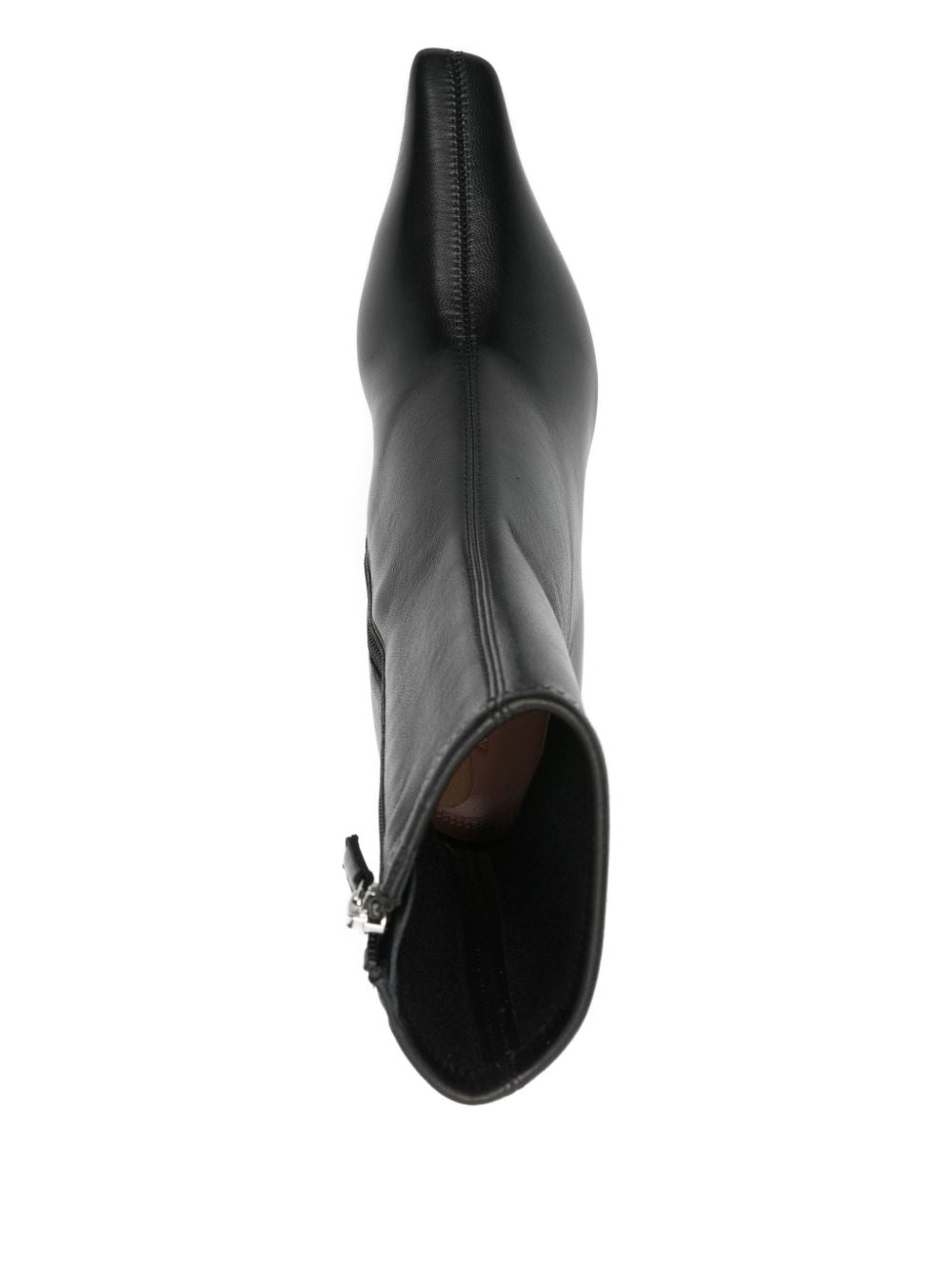 Amina Muaddi Women's Jamie Stretch Bootie 80 Black Stretch Nappa