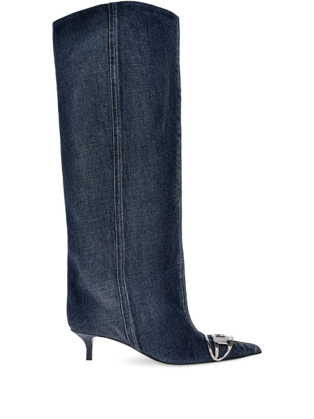 Diesel Women's D-Venus-Slouchy Knee-High Boot In Denim