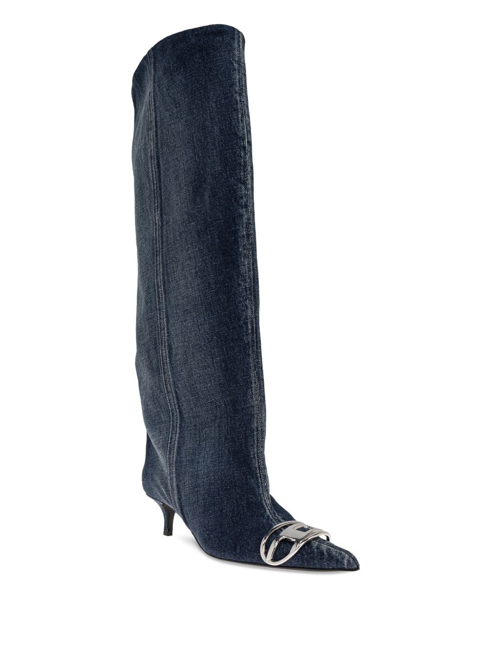Diesel Women's D-Venus-Slouchy Knee-High Boot In Denim