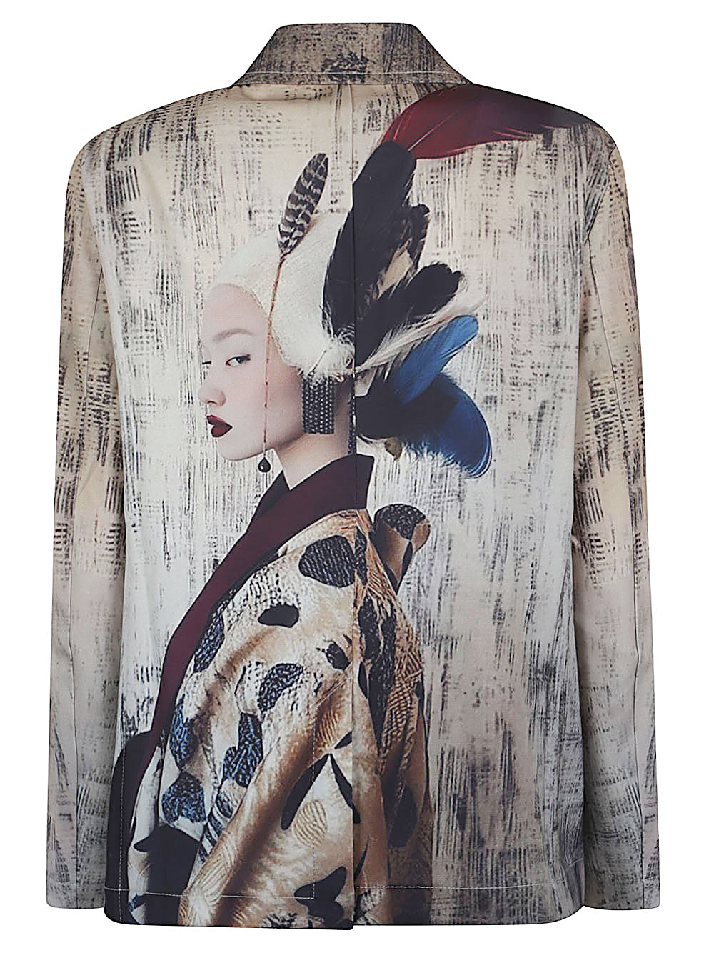 Sissiottostyle Women's Printed Single-Breasted Blazer Jacket