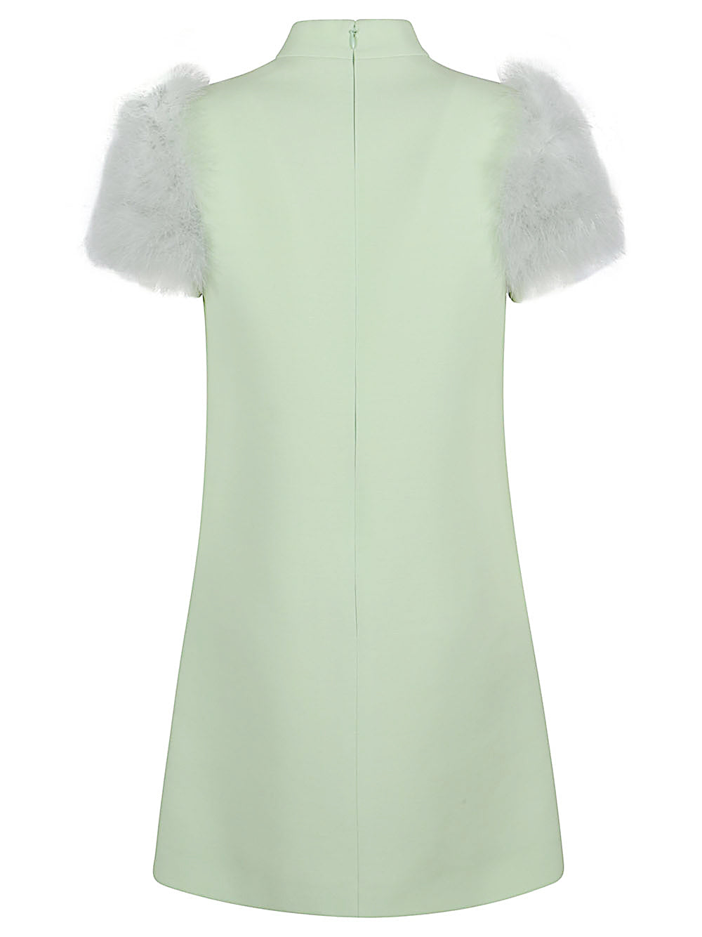 Valentino Women's Feathered Wool And Silk Dress