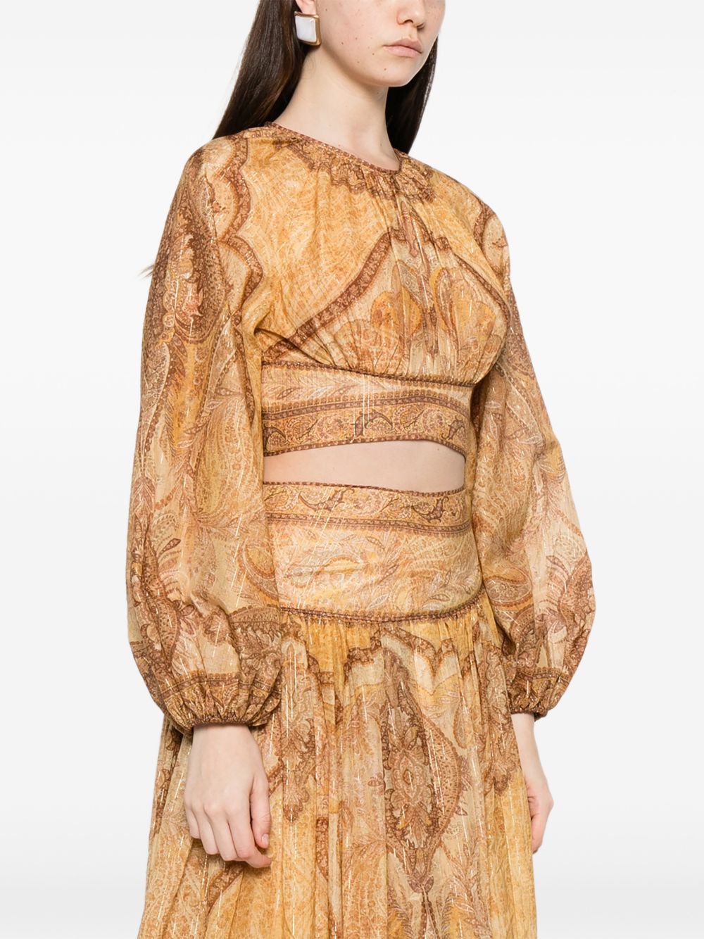 Zimmermann Women's Wanderlust Cotton And Silk Top