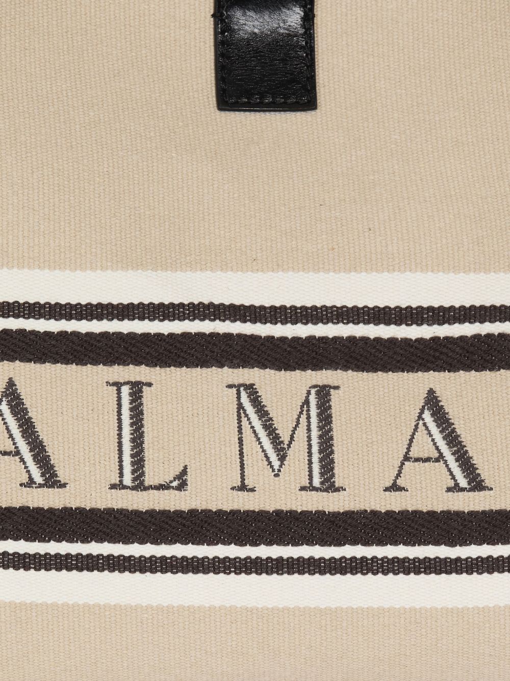 Balmain Women's Medium Release Shopper Bag In Canvas And Calfskin