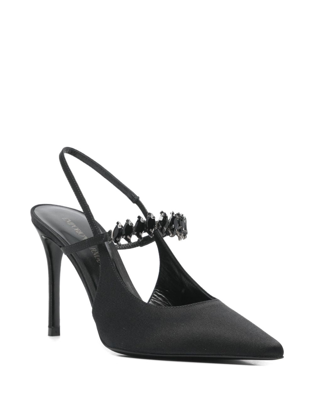 Emporio Armani Women's Satin Slingback Pumps