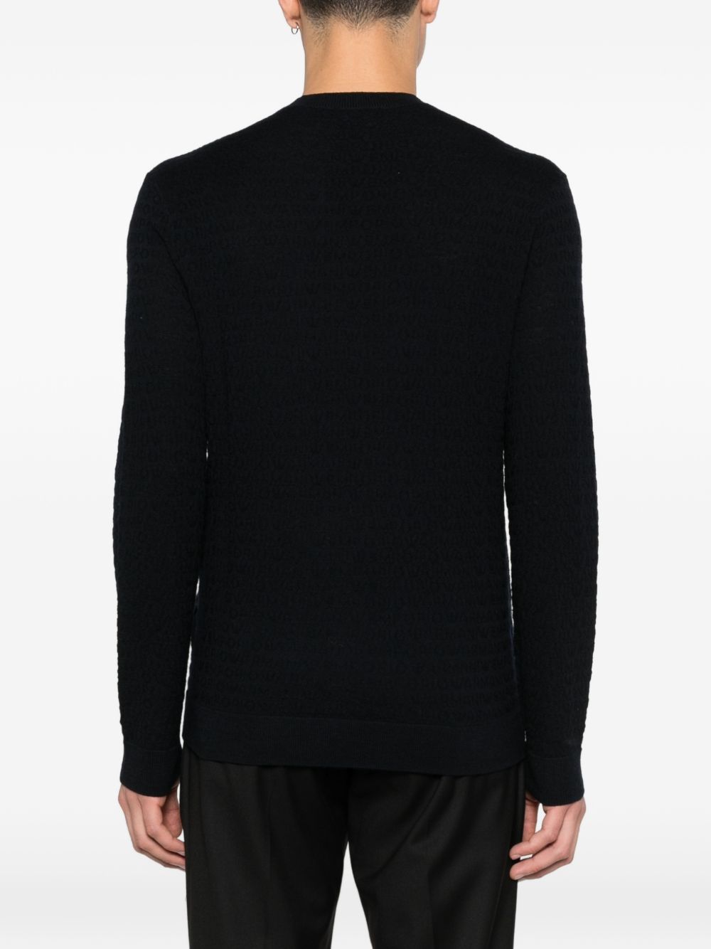 Emporio Armani Men's Wool Crewneck Sweater