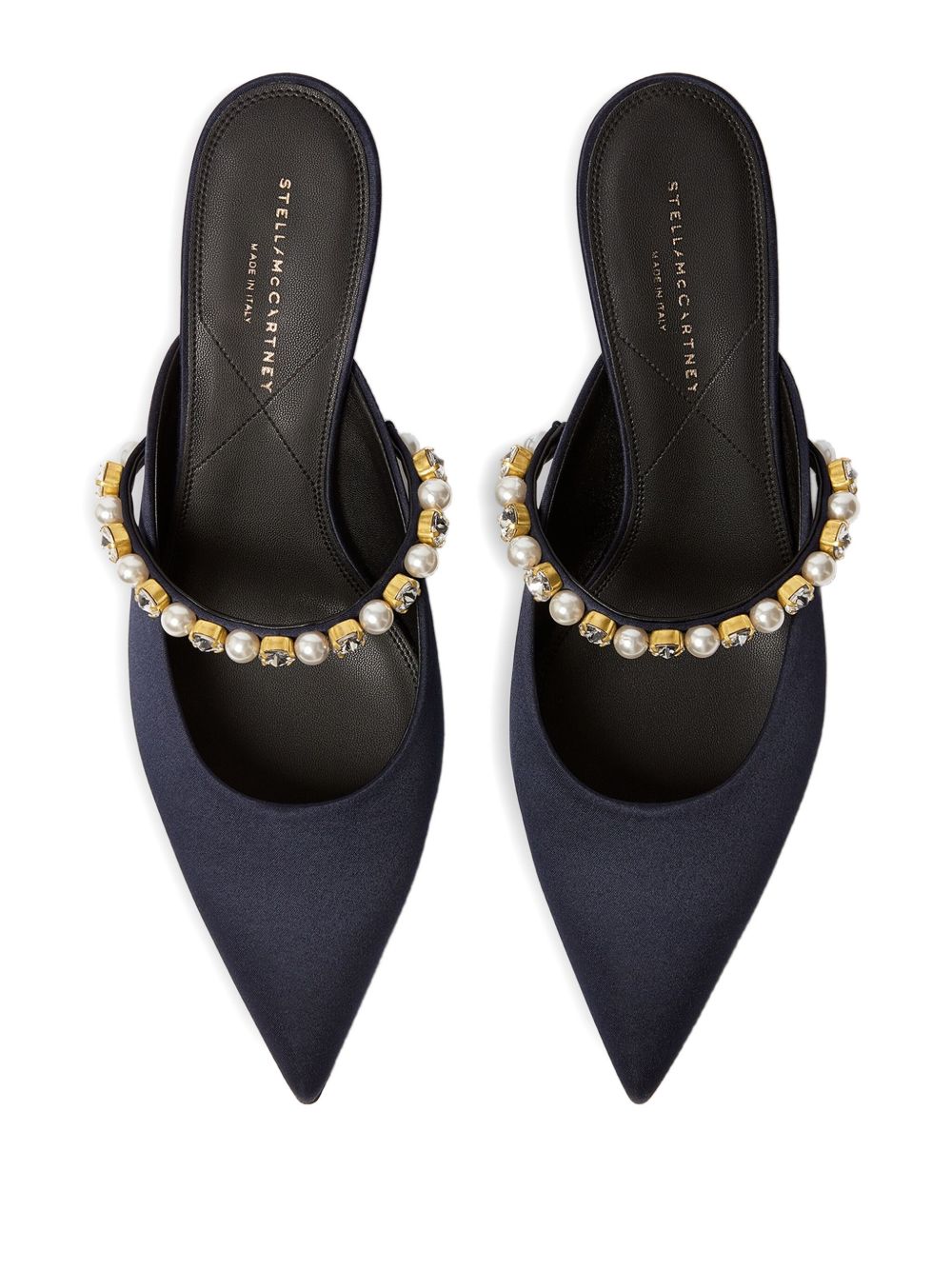 Stella Mccartney Women's Elsa Narrow Heel Shoes Decorated With Pearls