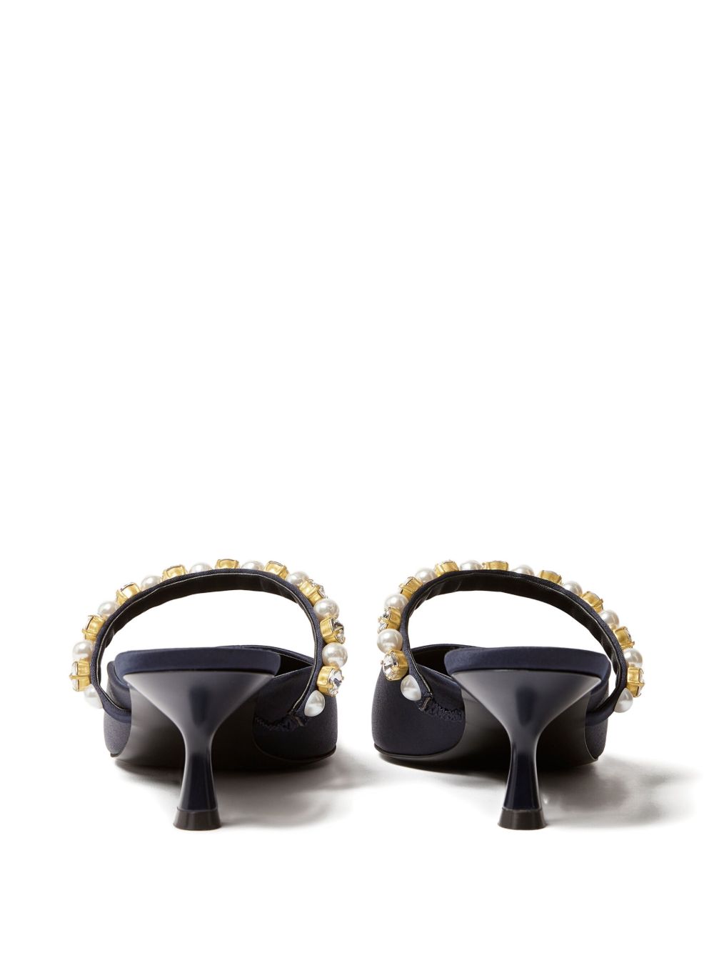 Stella Mccartney Women's Elsa Narrow Heel Shoes Decorated With Pearls
