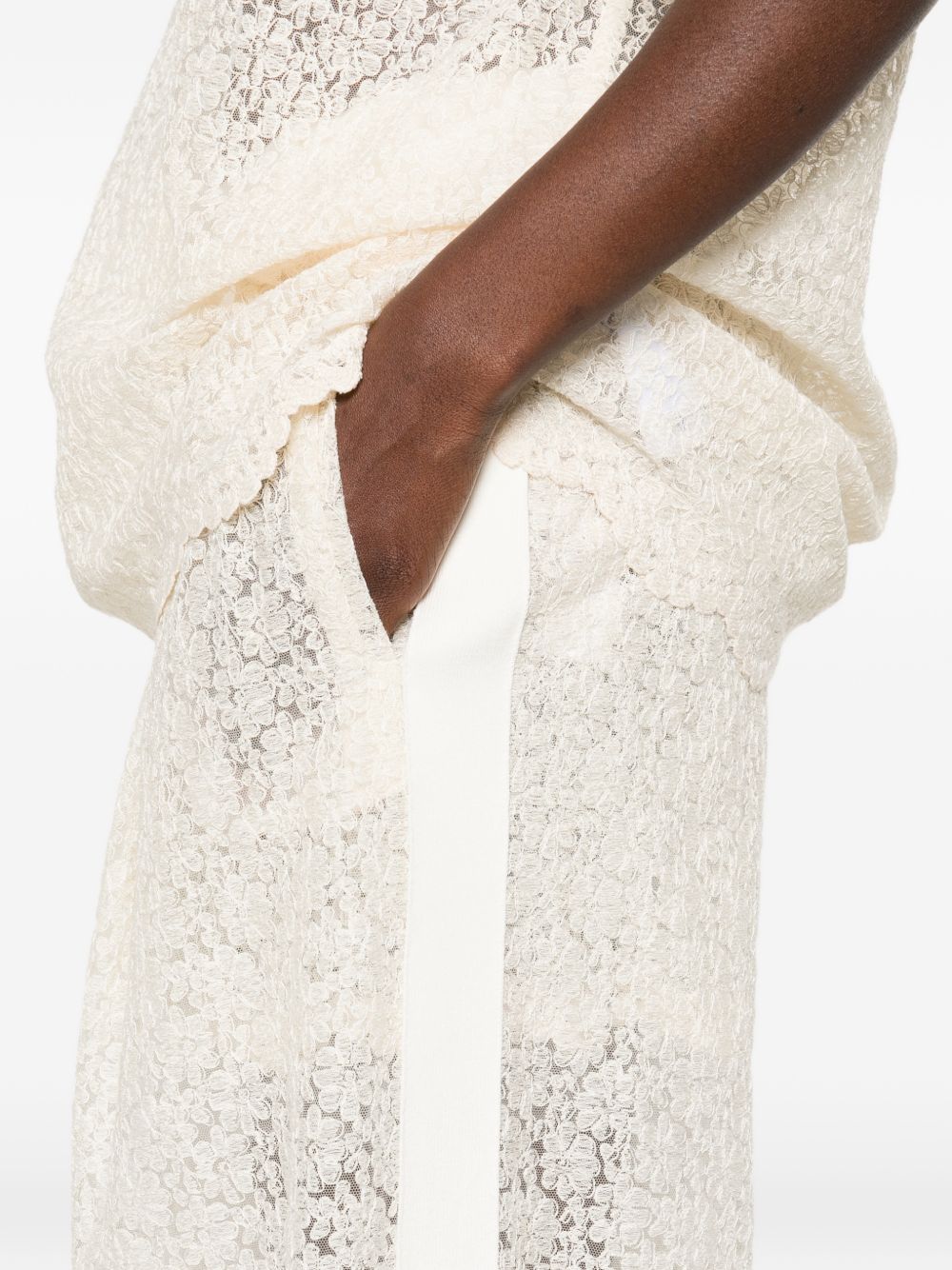 Ermanno Scervino Women's Embroidered Wide-Leg Trousers