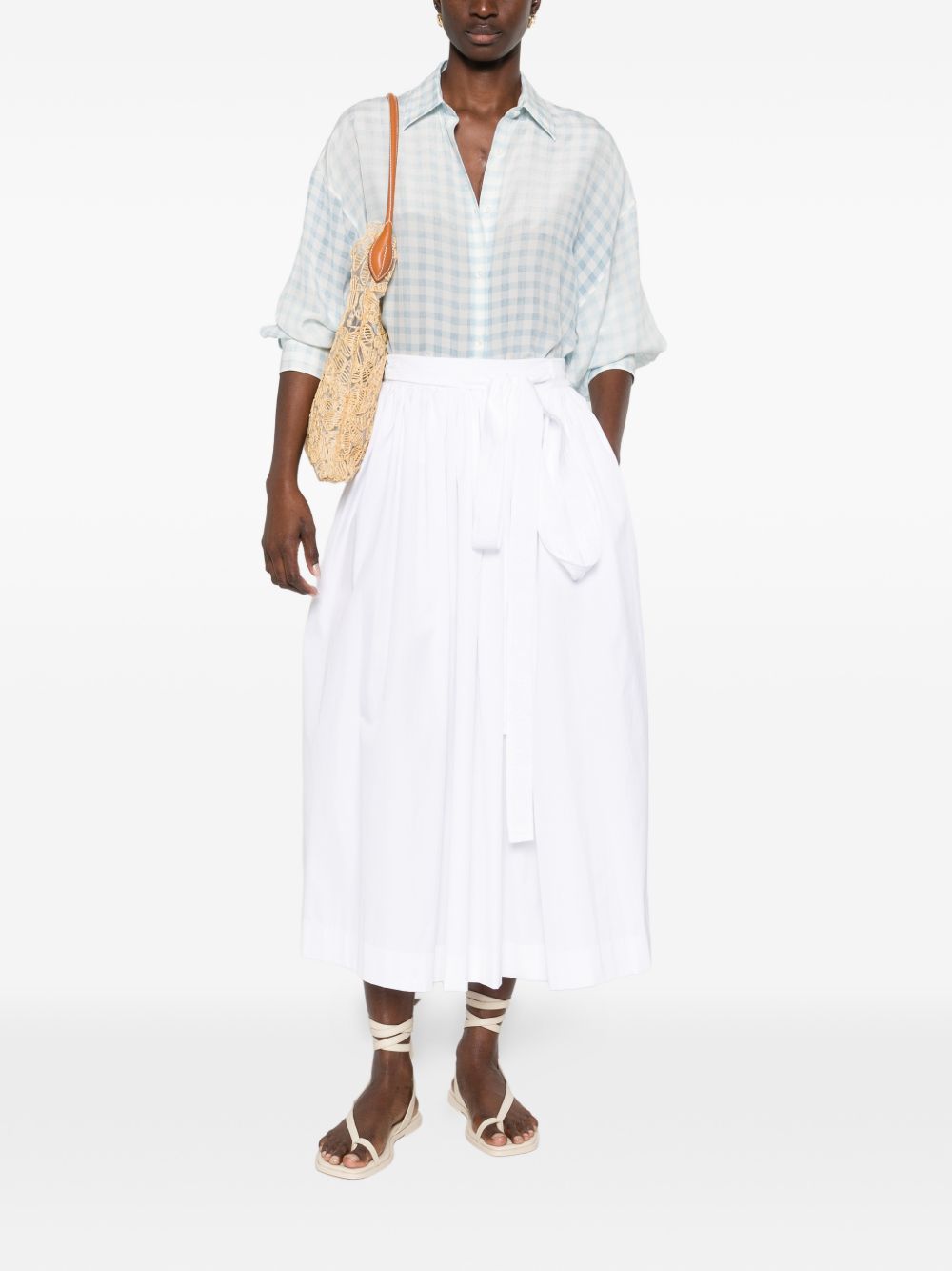Ermanno Scervino Women's A-Line Cotton Long Skirt