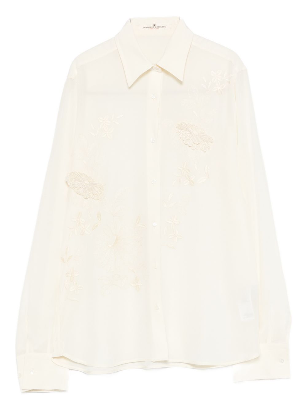 Ermanno Scervino Women's Embroidered Silk Shirt