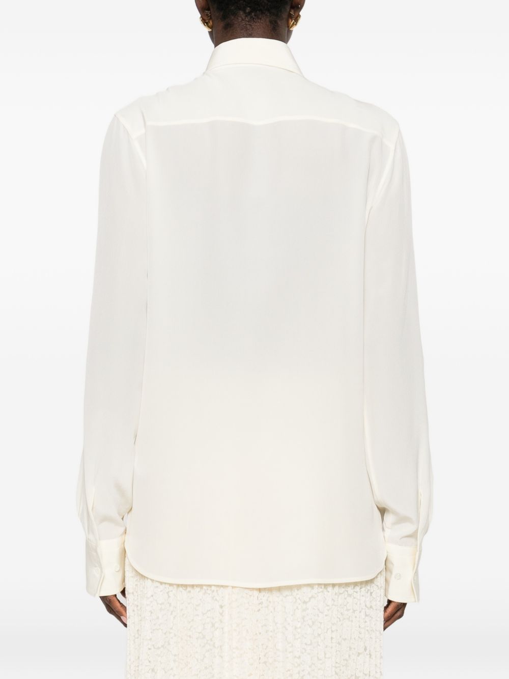 Ermanno Scervino Women's Embroidered Silk Shirt