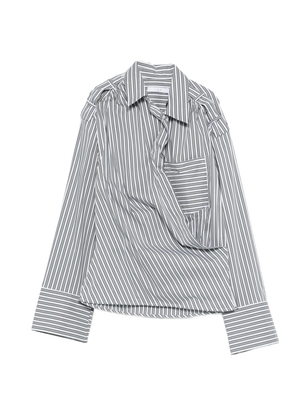 Iro Women's Lace Striped Cotton Shirt