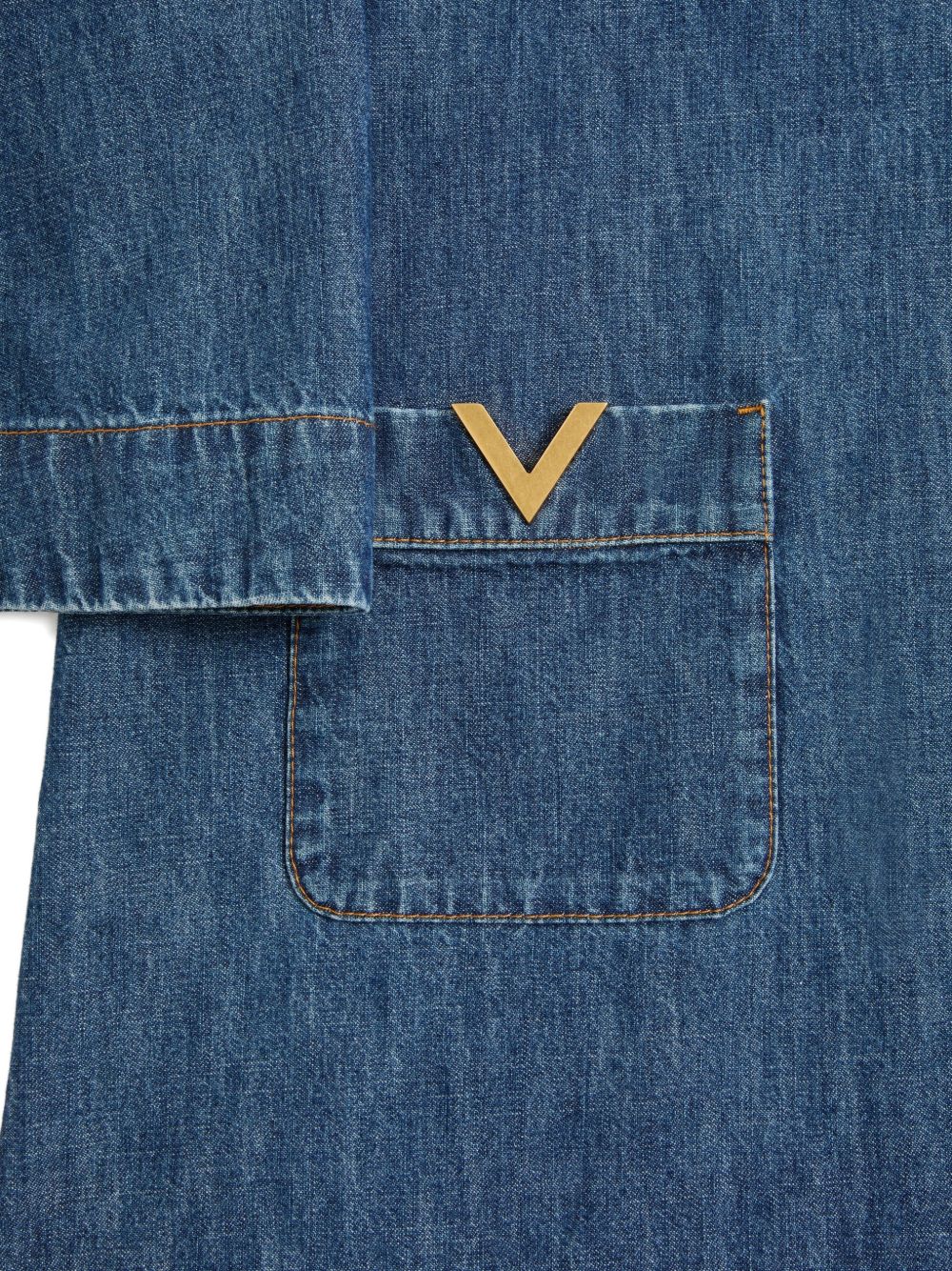 Valentino Women's Vlogo Signature Denim Short Dress
