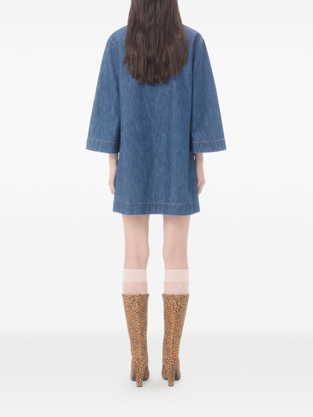 Valentino Women's Vlogo Signature Denim Short Dress